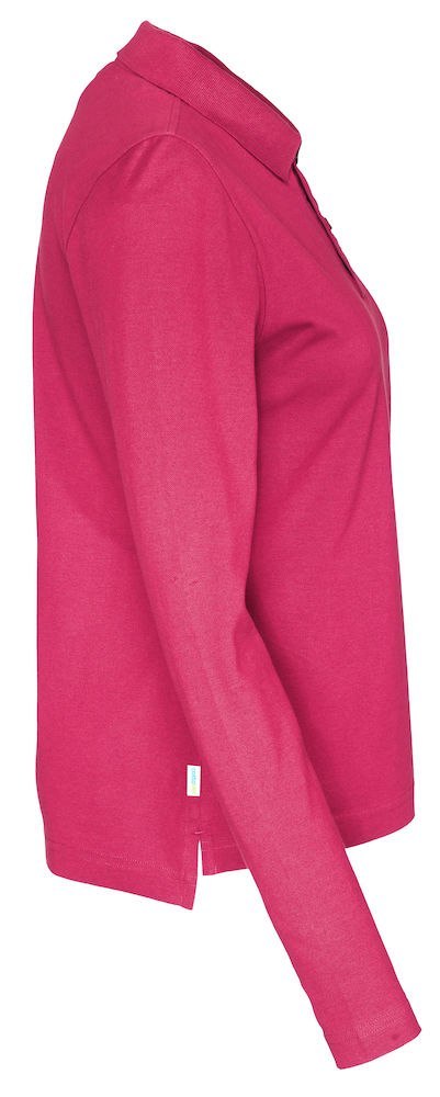 PIQUE LONG SLEEVE LADY - L (CERISE) PIQUE LONG SLEEVE LADY - L (CERISE)