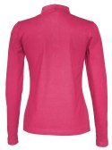 PIQUE LONG SLEEVE LADY - L (CERISE)