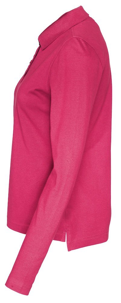 PIQUE LONG SLEEVE LADY - L (CERISE) PIQUE LONG SLEEVE LADY - L (CERISE)