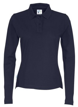 PIQUE LONG SLEEVE LADY - L (NAVY)