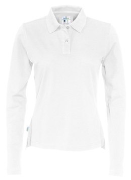 PIQUE LONG SLEEVE LADY - L (WHITE)