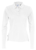 PIQUE LONG SLEEVE LADY - XXL (WHITE)