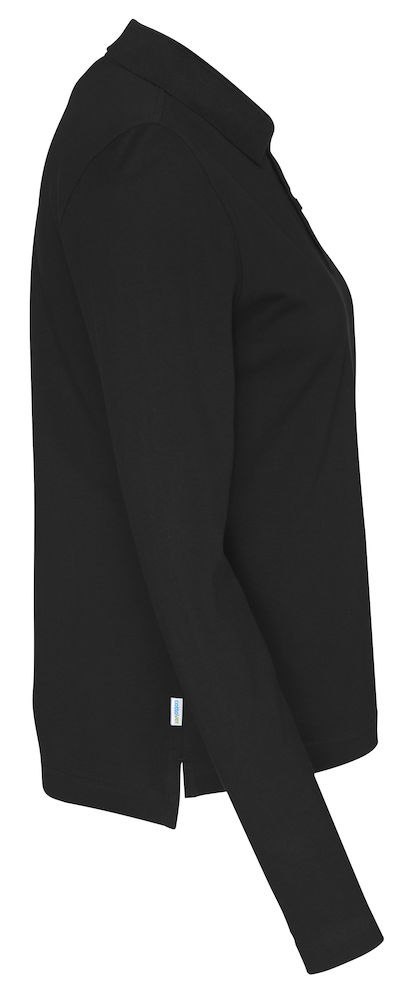 PIQUE LONG SLEEVE LADY - S (BLACK) PIQUE LONG SLEEVE LADY - S (BLACK)