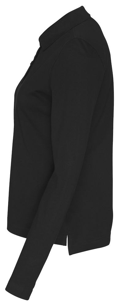 PIQUE LONG SLEEVE LADY - S (BLACK) PIQUE LONG SLEEVE LADY - S (BLACK)