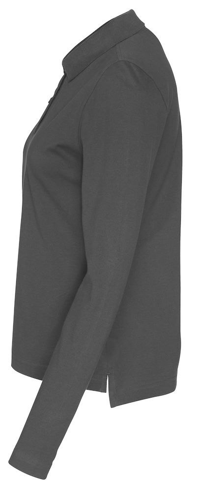 PIQUE LONG SLEEVE LADY - XS (CHARCOAL) PIQUE LONG SLEEVE LADY - XS (CHARCOAL)