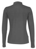 PIQUE LONG SLEEVE LADY - S (CHARCOAL)