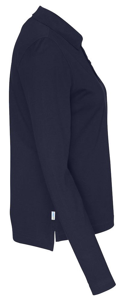 PIQUE LONG SLEEVE LADY - XS (NAVY) PIQUE LONG SLEEVE LADY - XS (NAVY)
