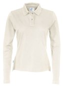 PIQUE LONG SLEEVE LADY - XS (OFF-WHITE)