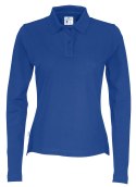 PIQUE LONG SLEEVE LADY - S (ROYAL BLUE)