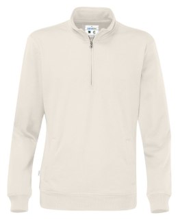 HALF ZIP UNISEX - 4XL (OFF-WHITE)