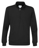 HALF ZIP UNISEX - L (BLACK)