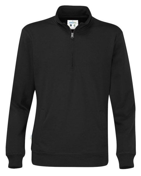 HALF ZIP UNISEX - L (BLACK) HALF ZIP UNISEX - L (BLACK)