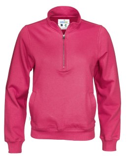 HALF ZIP UNISEX - L (CERISE)