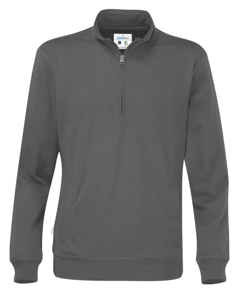HALF ZIP UNISEX - M (CHARCOAL) HALF ZIP UNISEX - M (CHARCOAL)
