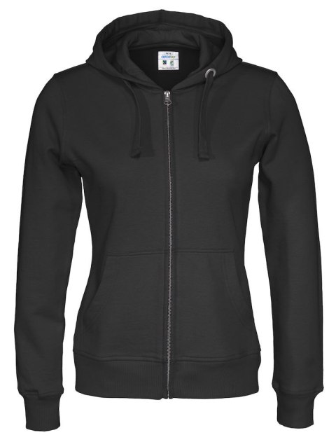 FULL ZIP HOOD LADY - XXL (BLACK)