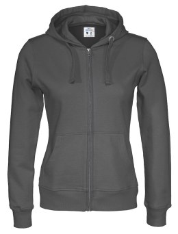 FULL ZIP HOOD LADY - L (CHARCOAL)