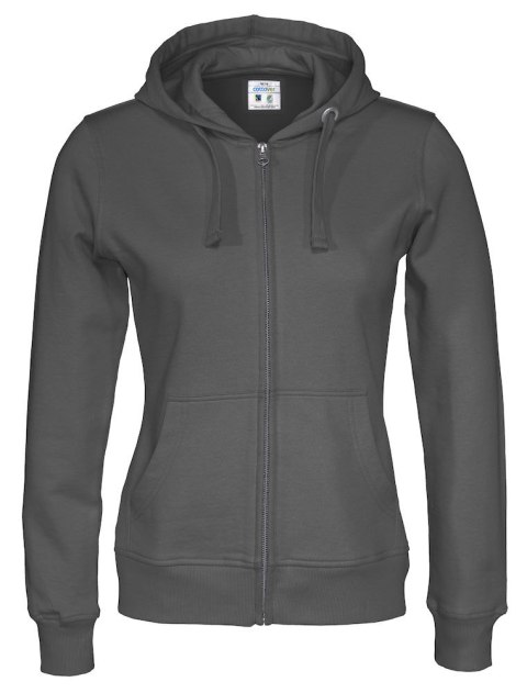 FULL ZIP HOOD LADY - L (CHARCOAL) FULL ZIP HOOD LADY - L (CHARCOAL)