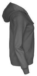 FULL ZIP HOOD LADY - L (CHARCOAL)