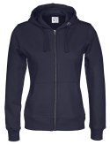 FULL ZIP HOOD LADY - L (NAVY)