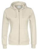 FULL ZIP HOOD LADY - L (OFF-WHITE)