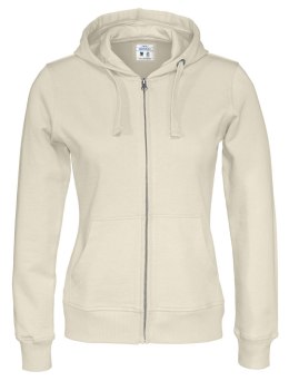 FULL ZIP HOOD LADY - L (OFF-WHITE)