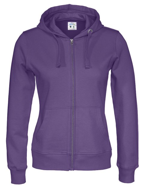 FULL ZIP HOOD LADY - S (PURPLE) FULL ZIP HOOD LADY - S (PURPLE)
