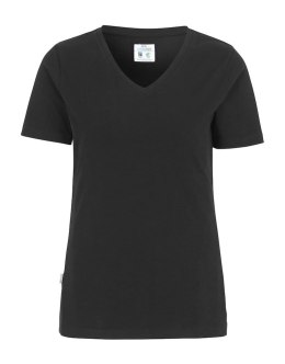 STRETCH V-NECK LADY - L (BLACK)