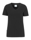 STRETCH V-NECK LADY - XXL (BLACK)