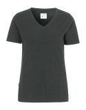 STRETCH V-NECK LADY - L (CHARCOAL)