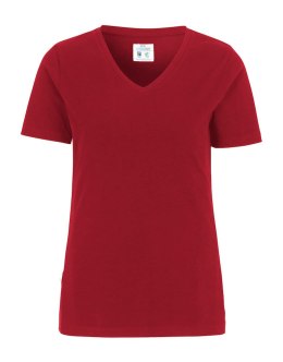 STRETCH V-NECK LADY - L (RED)