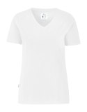 STRETCH V-NECK LADY - L (WHITE)