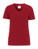 STRETCH V-NECK LADY - M (RED)