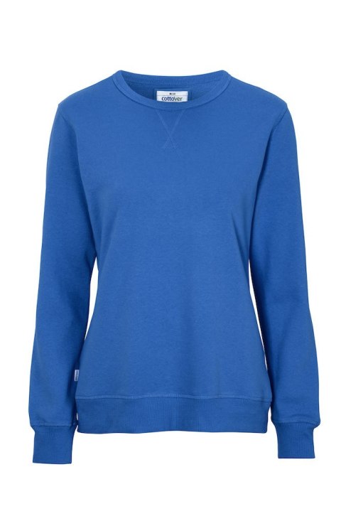 CREW NECK WOMAN (GOTS) - L (ROYAL BLUE)