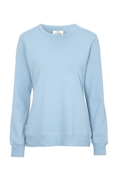 CREW NECK WOMAN (GOTS) - L (SKY BLUE)