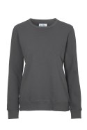 CREW NECK WOMAN (GOTS) - XS (CHARCOAL)