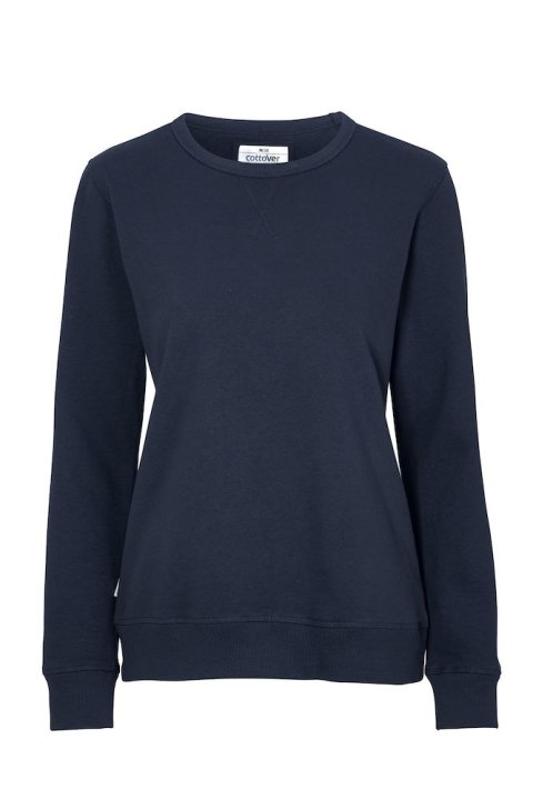 CREW NECK WOMAN (GOTS) - XS (NAVY)