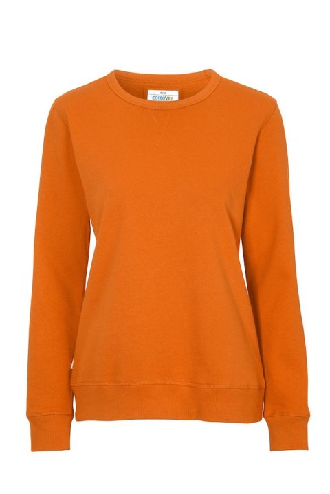 CREW NECK WOMAN (GOTS) - XS (ORANGE)