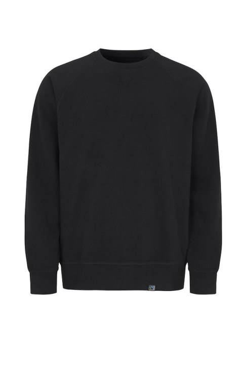 F. TERRY CREW NECK (GOTS) - 3XL (BLACK)