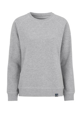 F. TERRY CREW NECK LADY (GOTS) - XL (GREY MELANGE)