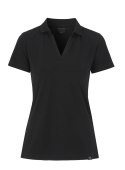 STRETCH PIQUE POLO LADY - XXL (BLACK)