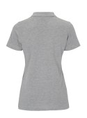 STRETCH PIQUE POLO LADY - L (GREY MELANGE)