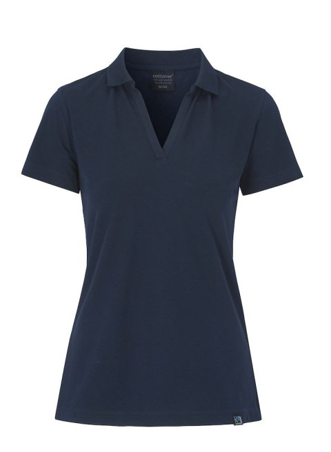 STRETCH PIQUE POLO LADY - M (NAVY)