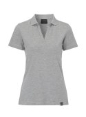 STRETCH PIQUE POLO LADY - S (GREY MELANGE)