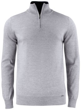 EVERETT HALF ZIP SWEATER - 3XL (GREY MELANGE)