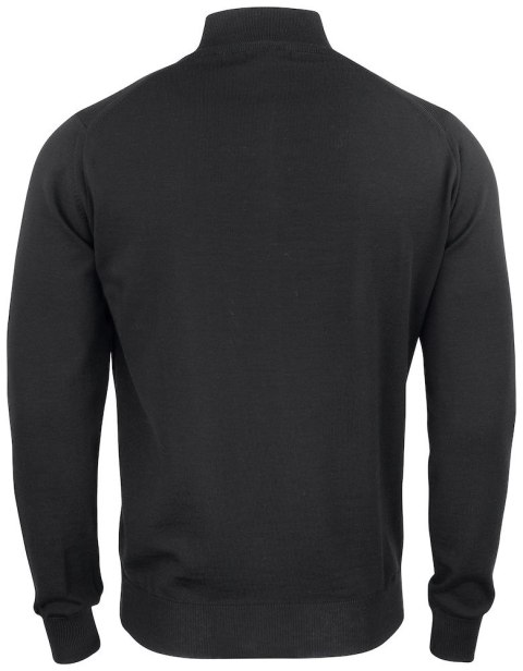 EVERETT HALF ZIP SWEATER - XL (BLACK) EVERETT HALF ZIP SWEATER - XL (BLACK)