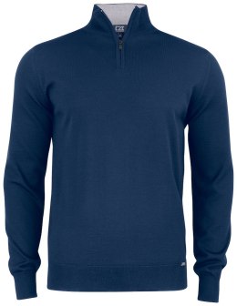 EVERETT HALF ZIP SWEATER - L (DARK NAVY)