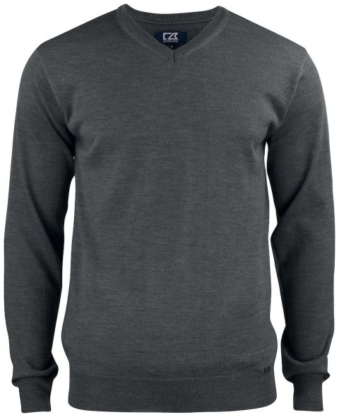 EVERETT V-NECK - L (ANTHRACITE MELANGE)