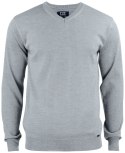 EVERETT V-NECK - L (GREY MELANGE)