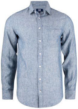 SUMMERLAND LINEN SHIRT - XL (DENIM MELANGE)