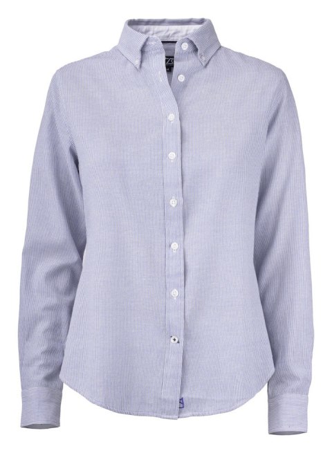 BELFAIR OXFORD SHIRT WOMAN - L (FRENCH BLUE/WHITE STRIPE)